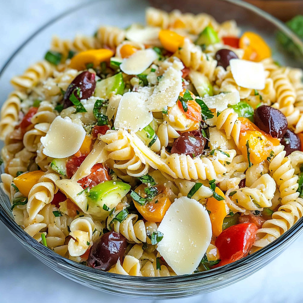 Recipe preparation for Summer pasta salad