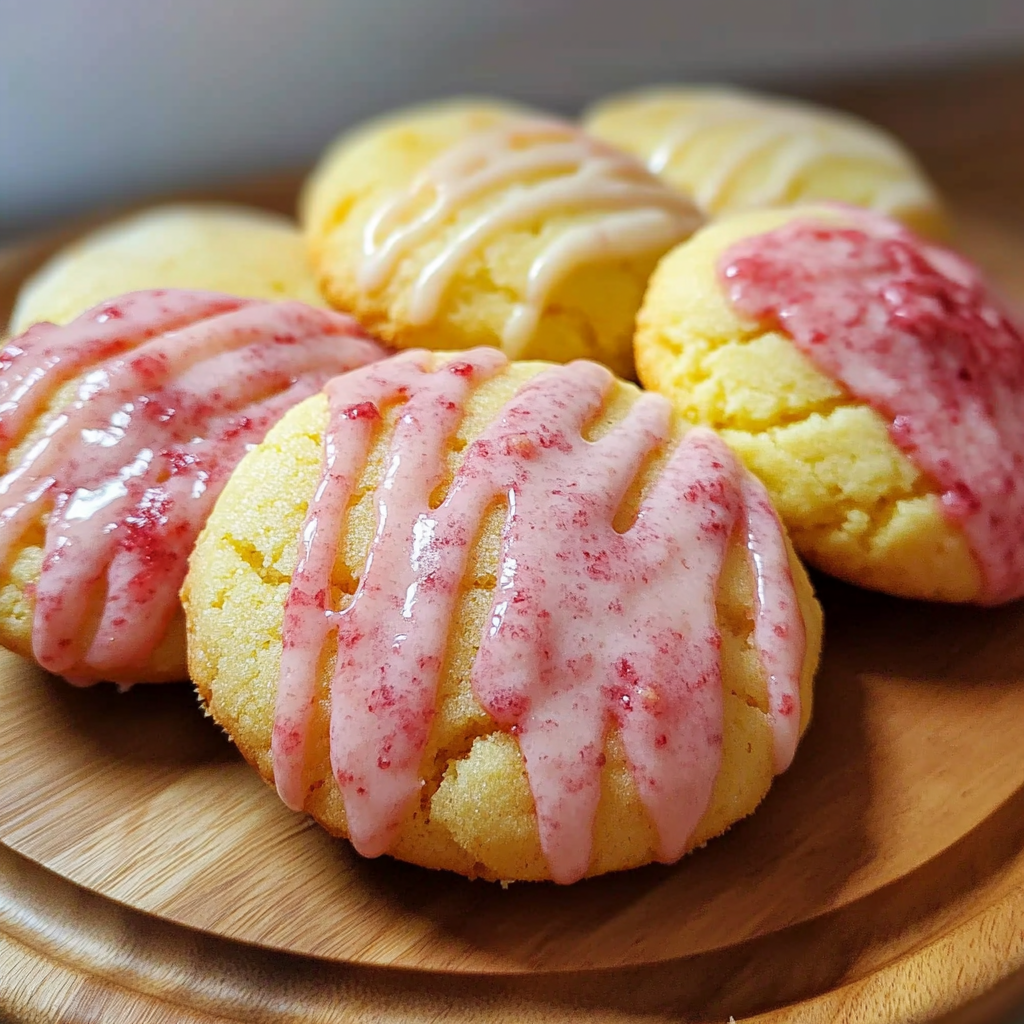 Recipe preparation for Mother's Day Lemon Strawberry Pound Cookies
