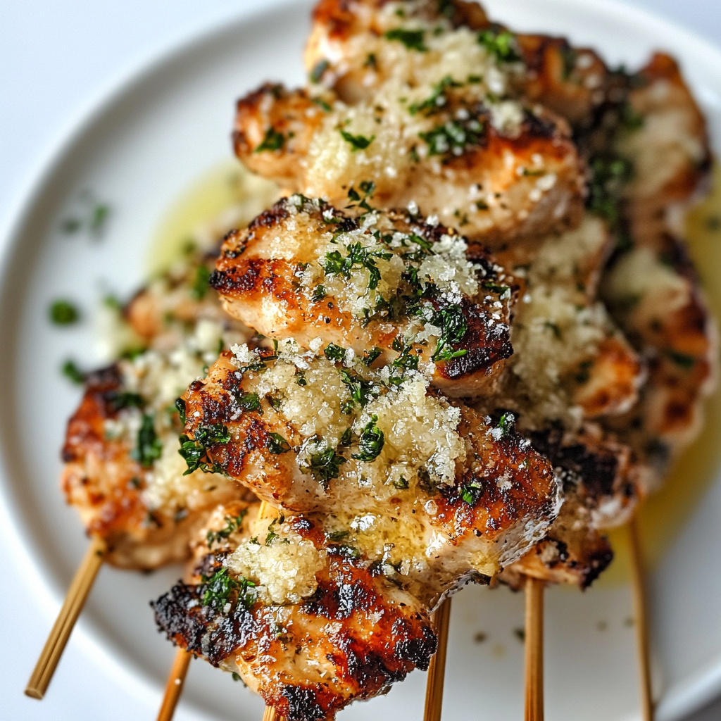 Recipe preparation for Blackstone Garlic Parmesan Chicken