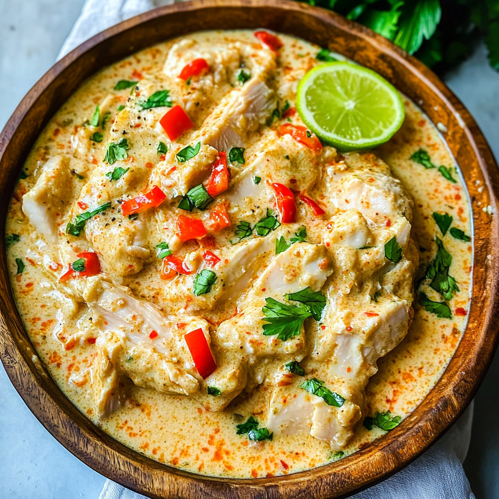 Recipe preparation for Coconut Milk Chicken