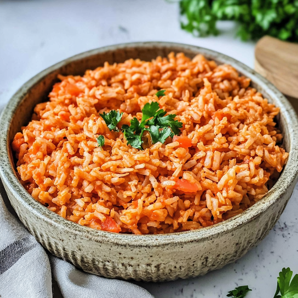 Recipe preparation for Spanish Rice