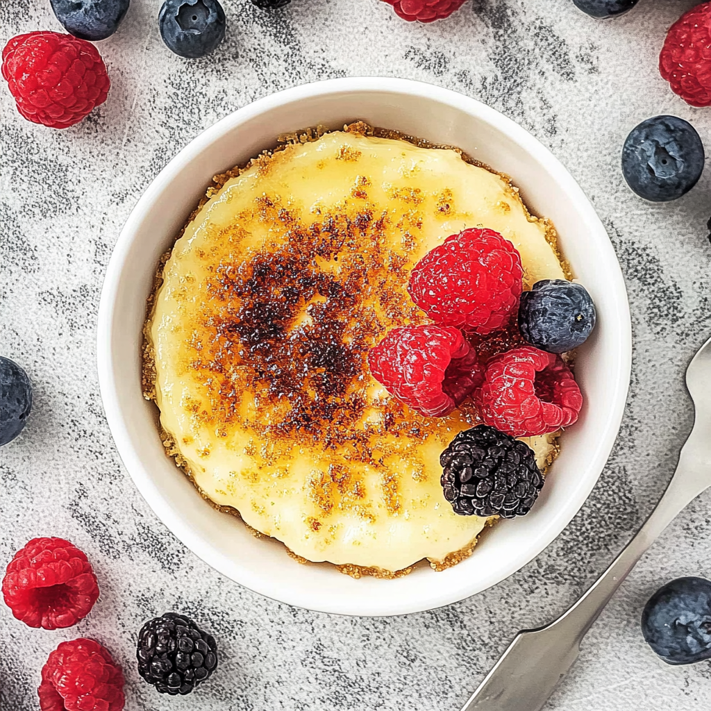 Recipe preparation for Easy Crème Brûlée