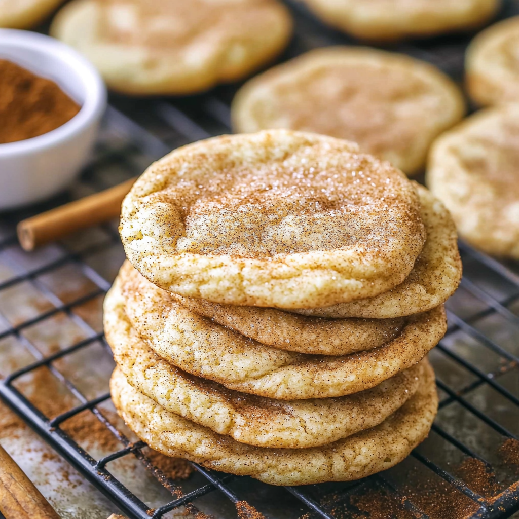 Recipe preparation for Chewy Snickerdoodle