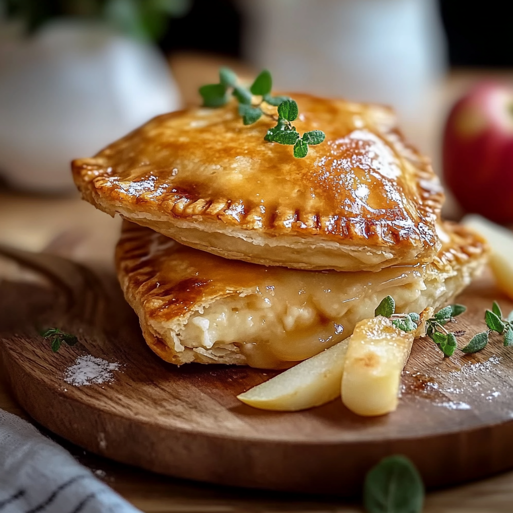 Recipe preparation for Stuffed Cheesecake Fried Apple Pies