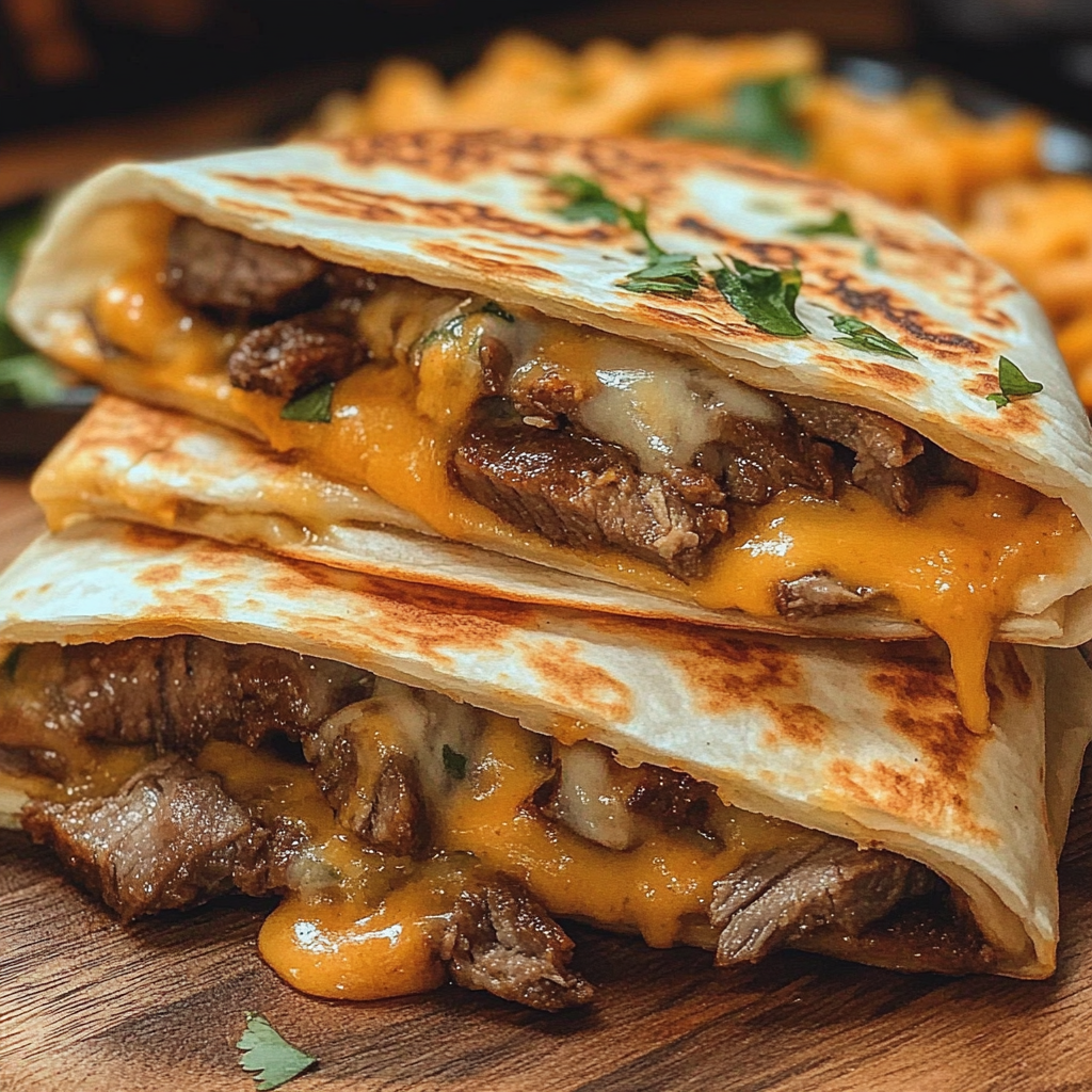 Recipe preparation for Taco Bell Steak Quesadilla