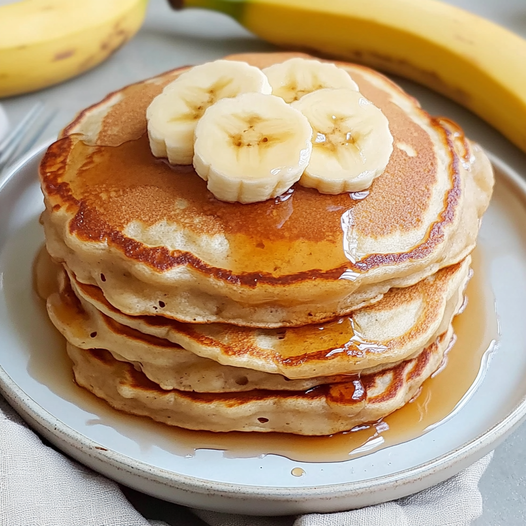 Recipe preparation for Brown Sugar Banana Pancakes
