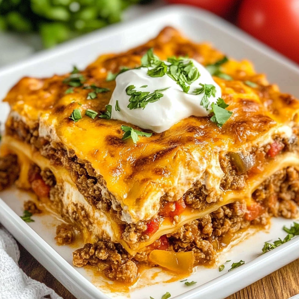 Recipe preparation for Taco Casserole