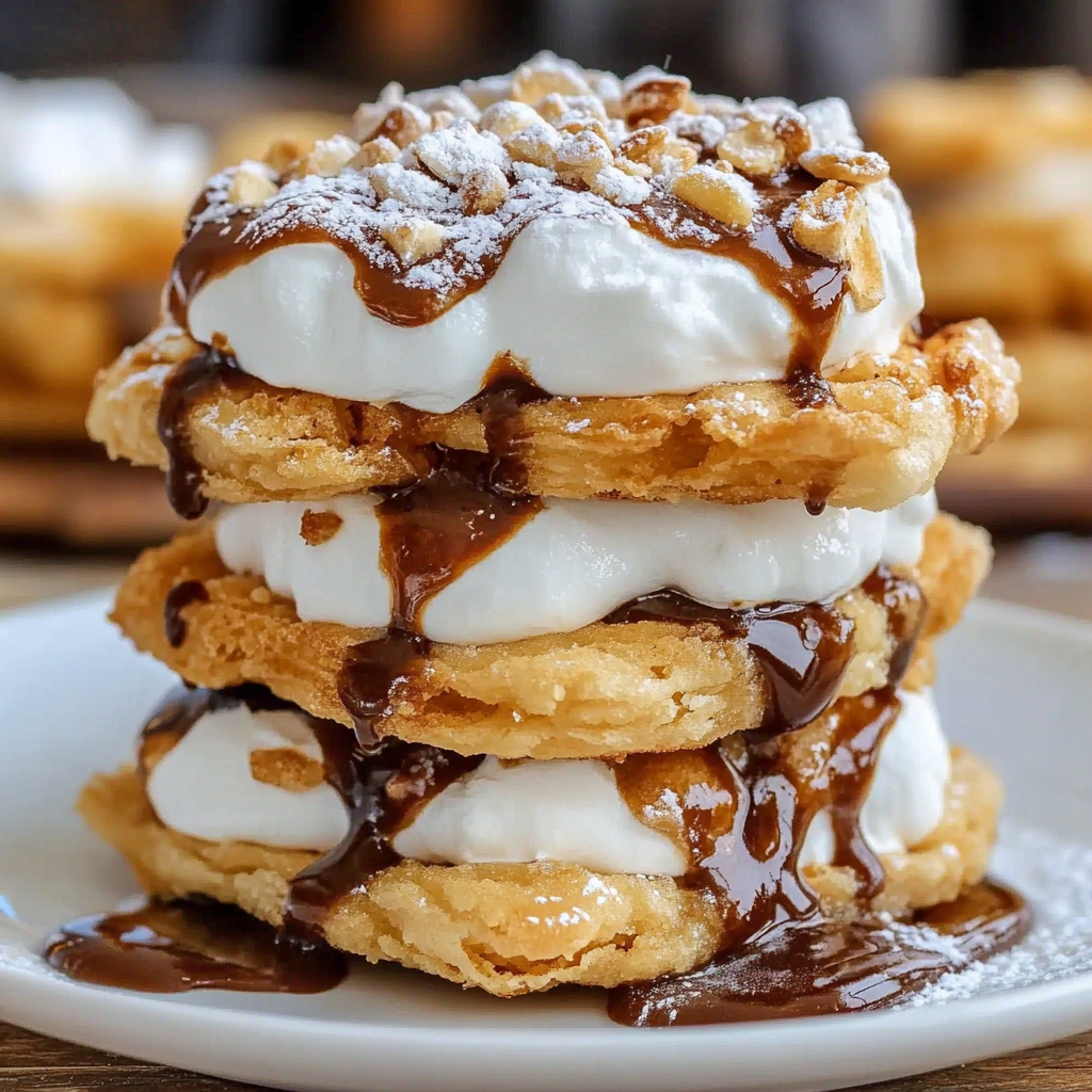 Recipe preparation for Deep Fried S'Mores