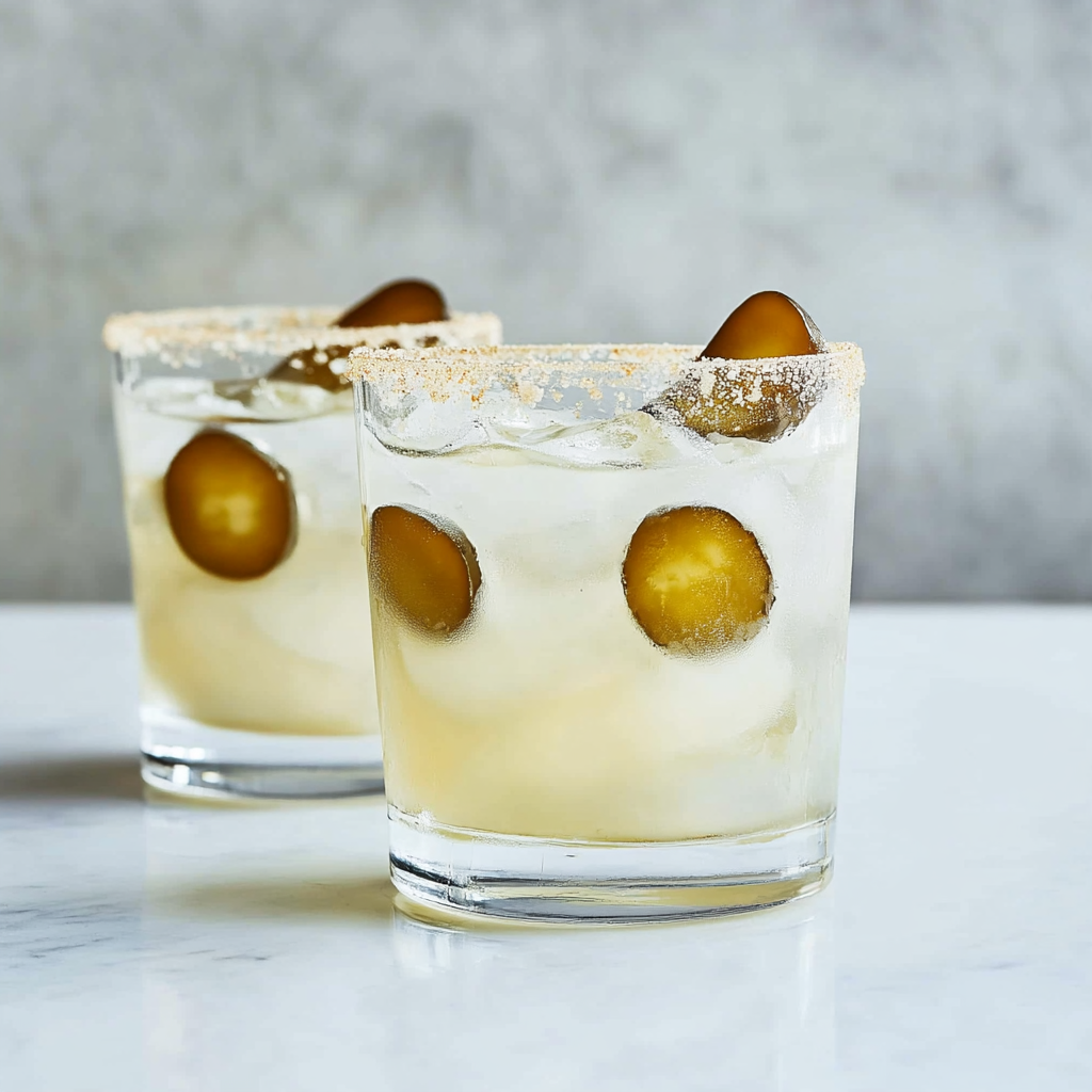 Recipe preparation for Pickle margarita recipe