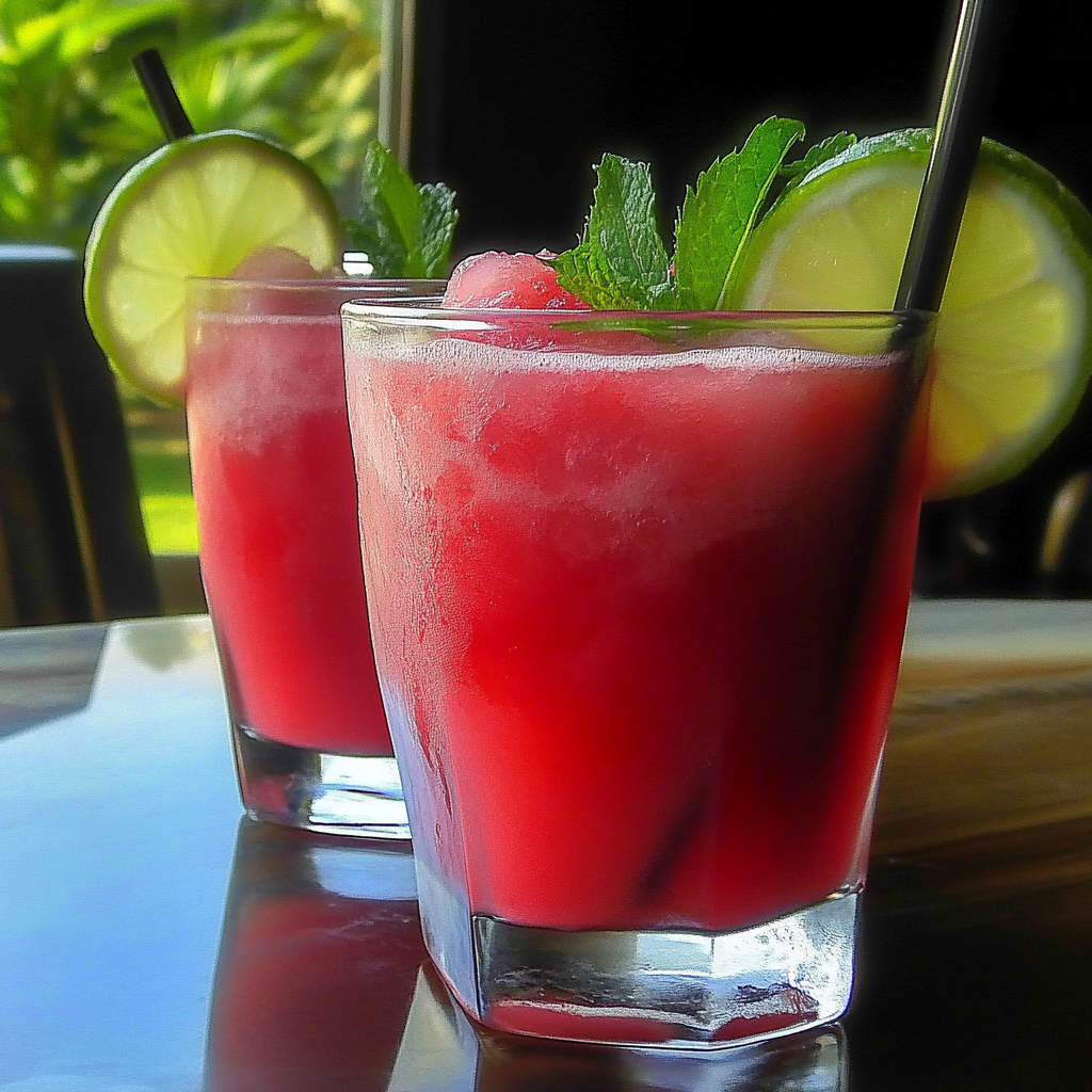 Recipe preparation for Watermelon agua fresca