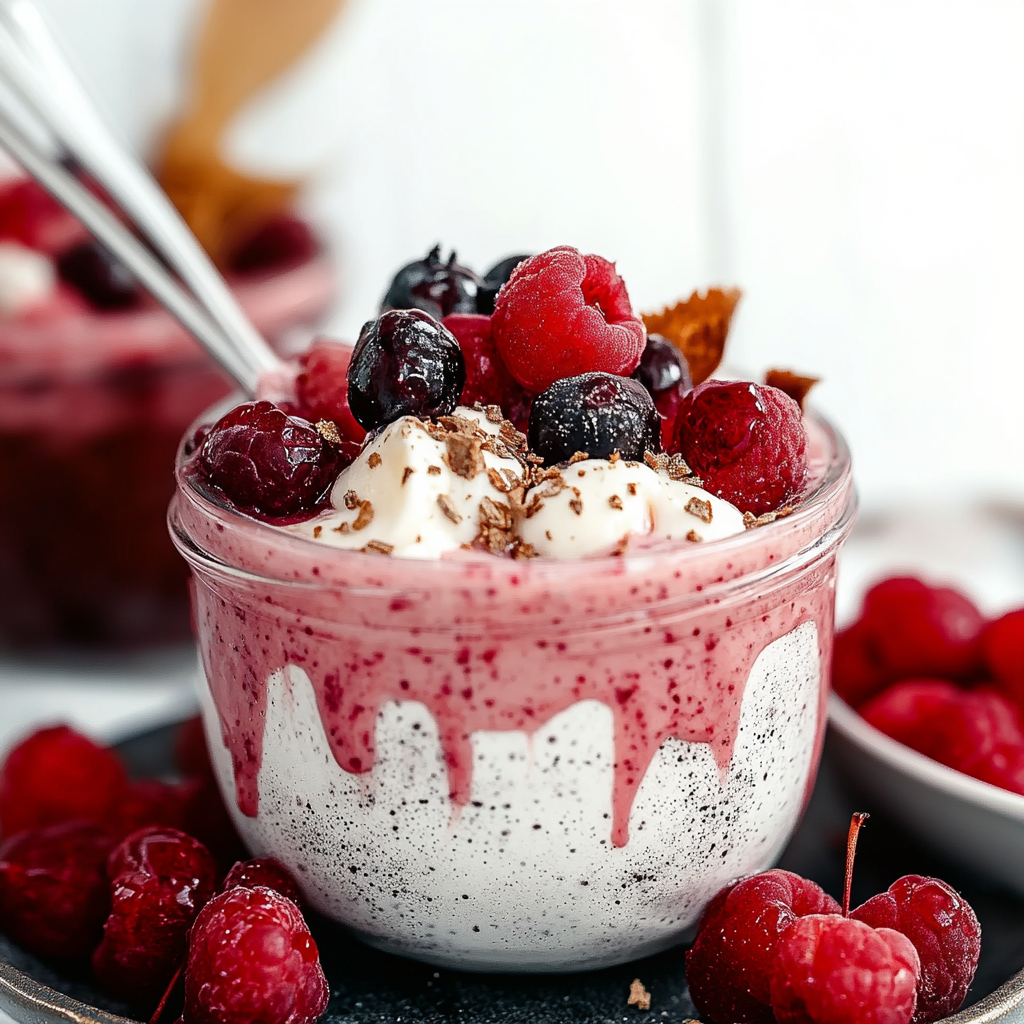 Recipe preparation for Cherry overnight oats