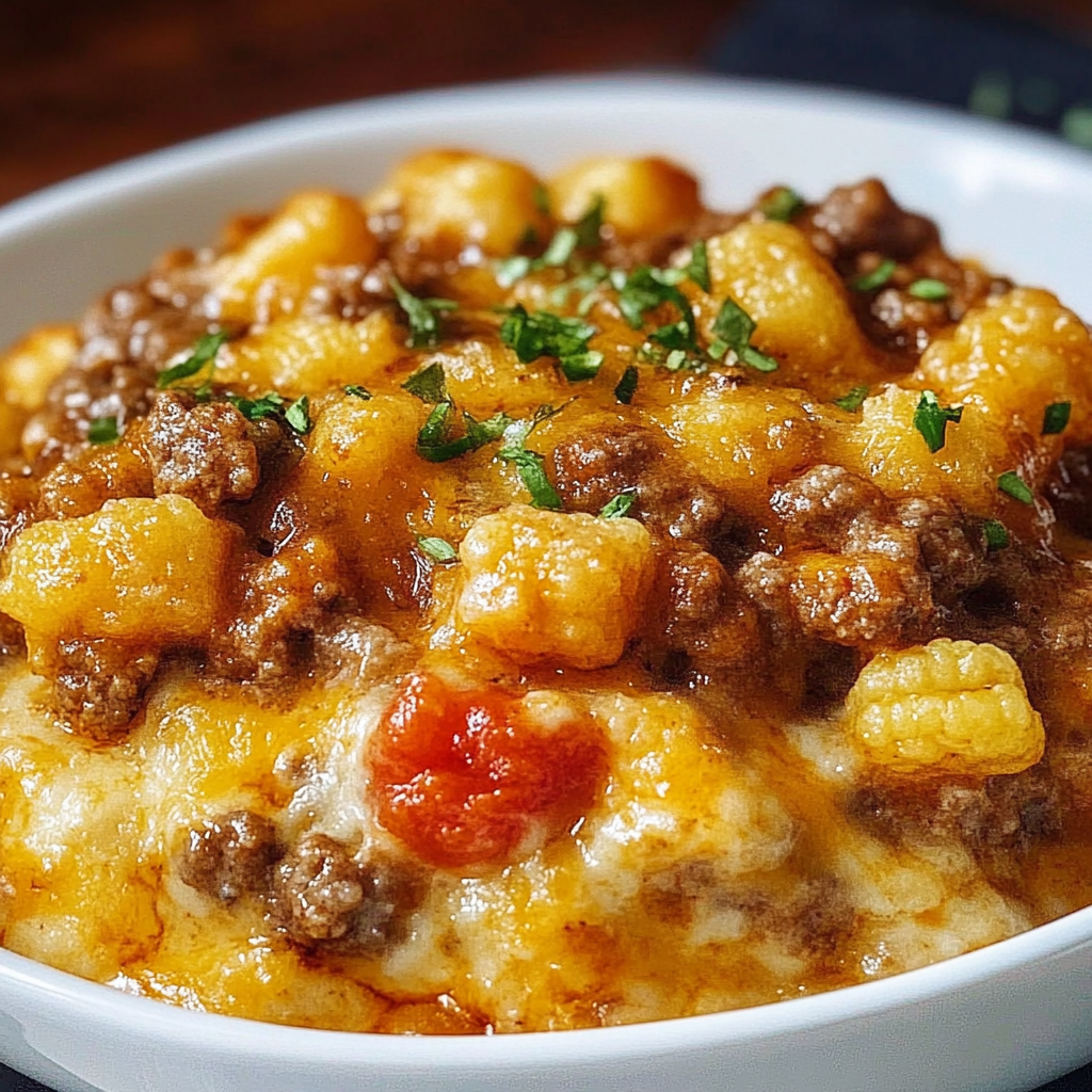 Recipe preparation for Cowboy Casserole