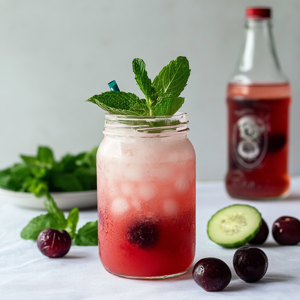 Recipe preparation for Cherry mojito recipe