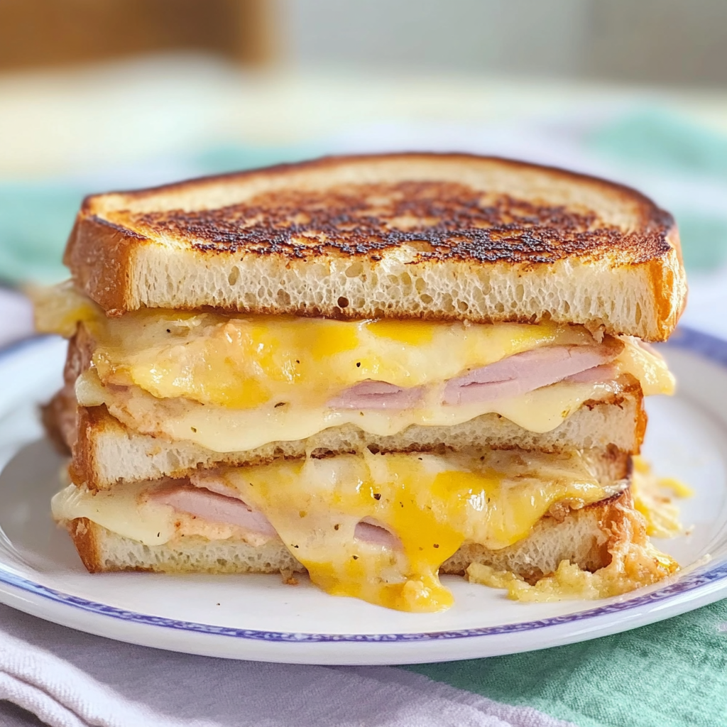 Recipe preparation for Croque Monsieur