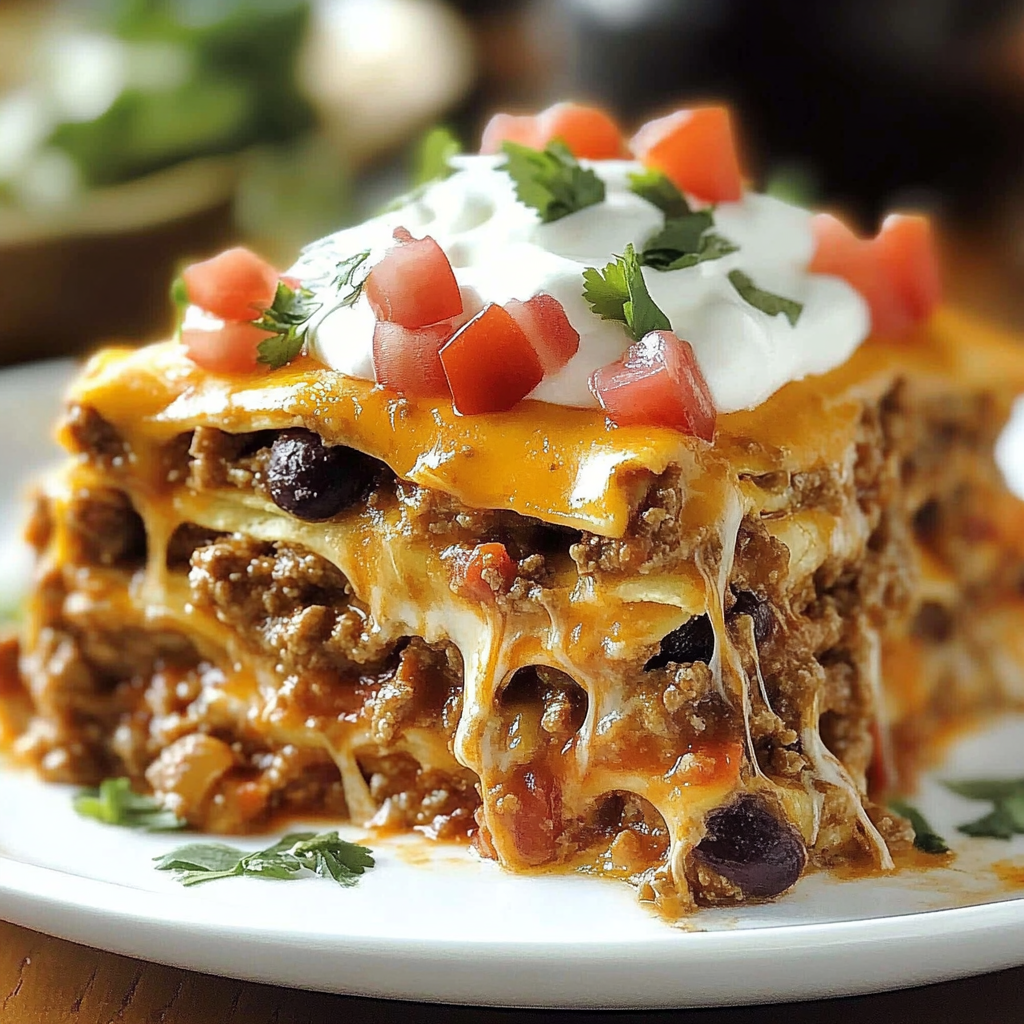 Recipe preparation for Mexican Layered Casserole