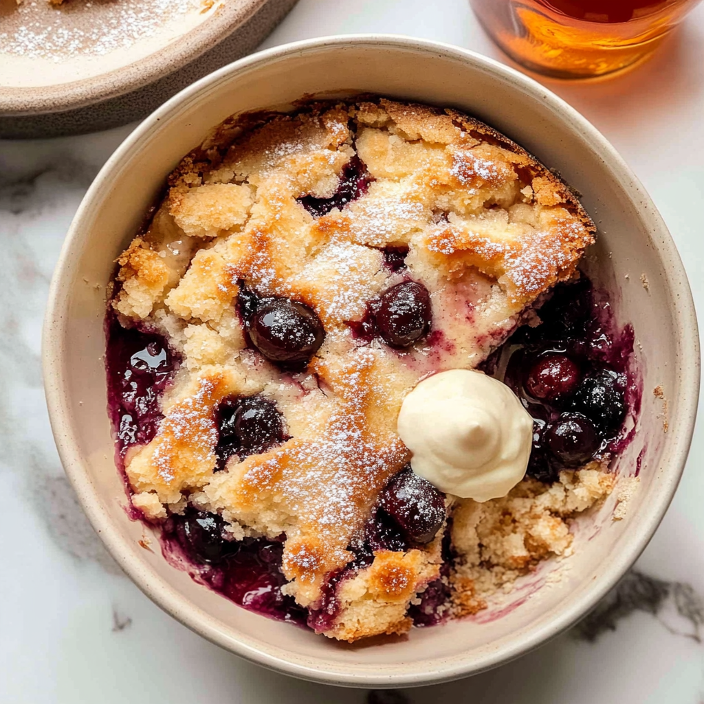 Recipe preparation for Cherry cobbler easy