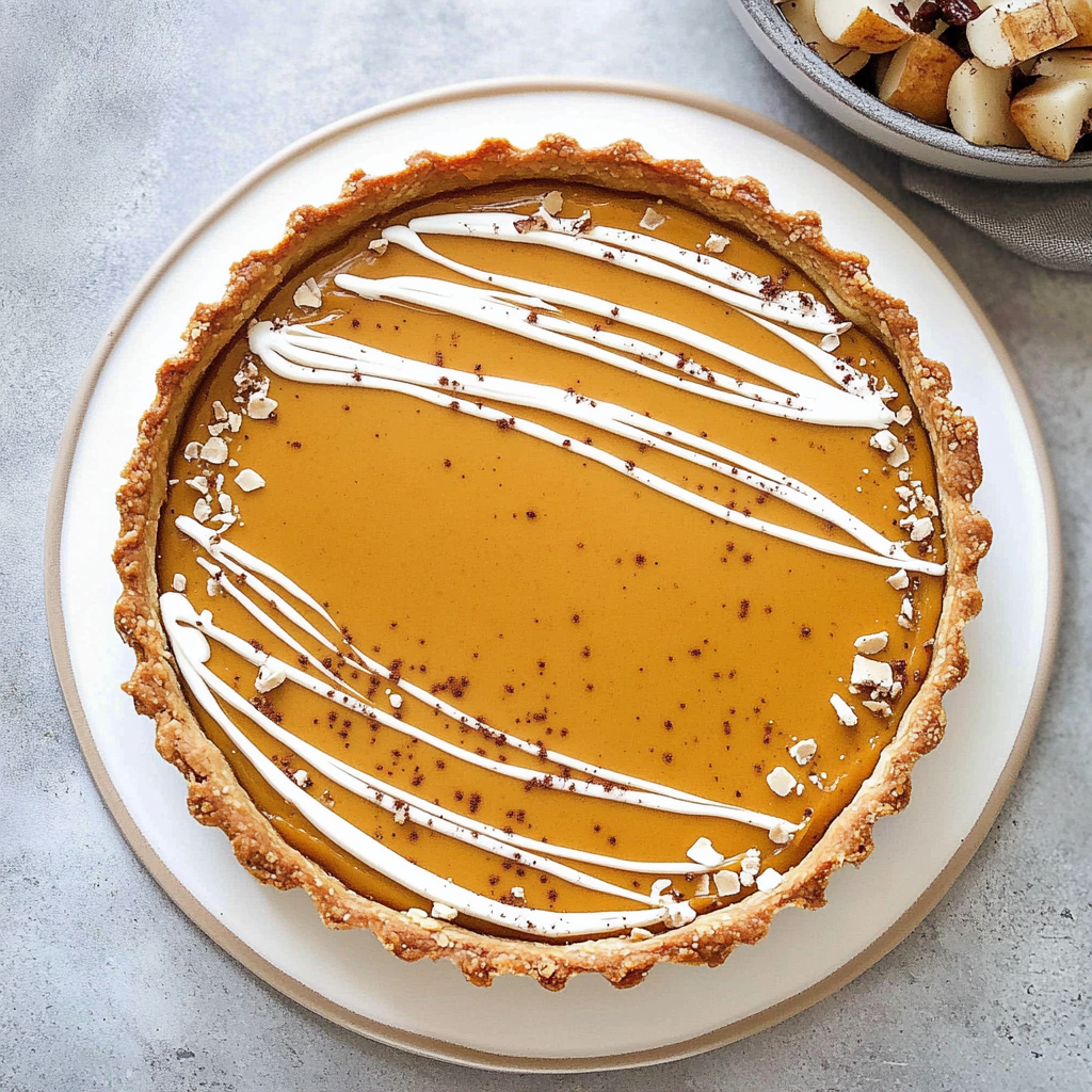 Recipe preparation for Pumpkin Tart
