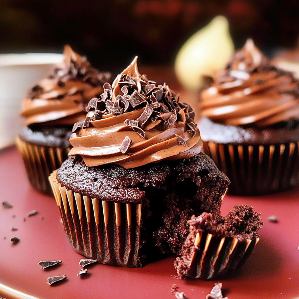 Recipe preparation for Best Chocolate Cupcakes