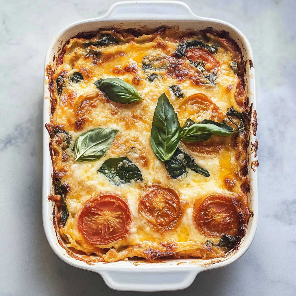 Recipe preparation for Tomato Lasagna
