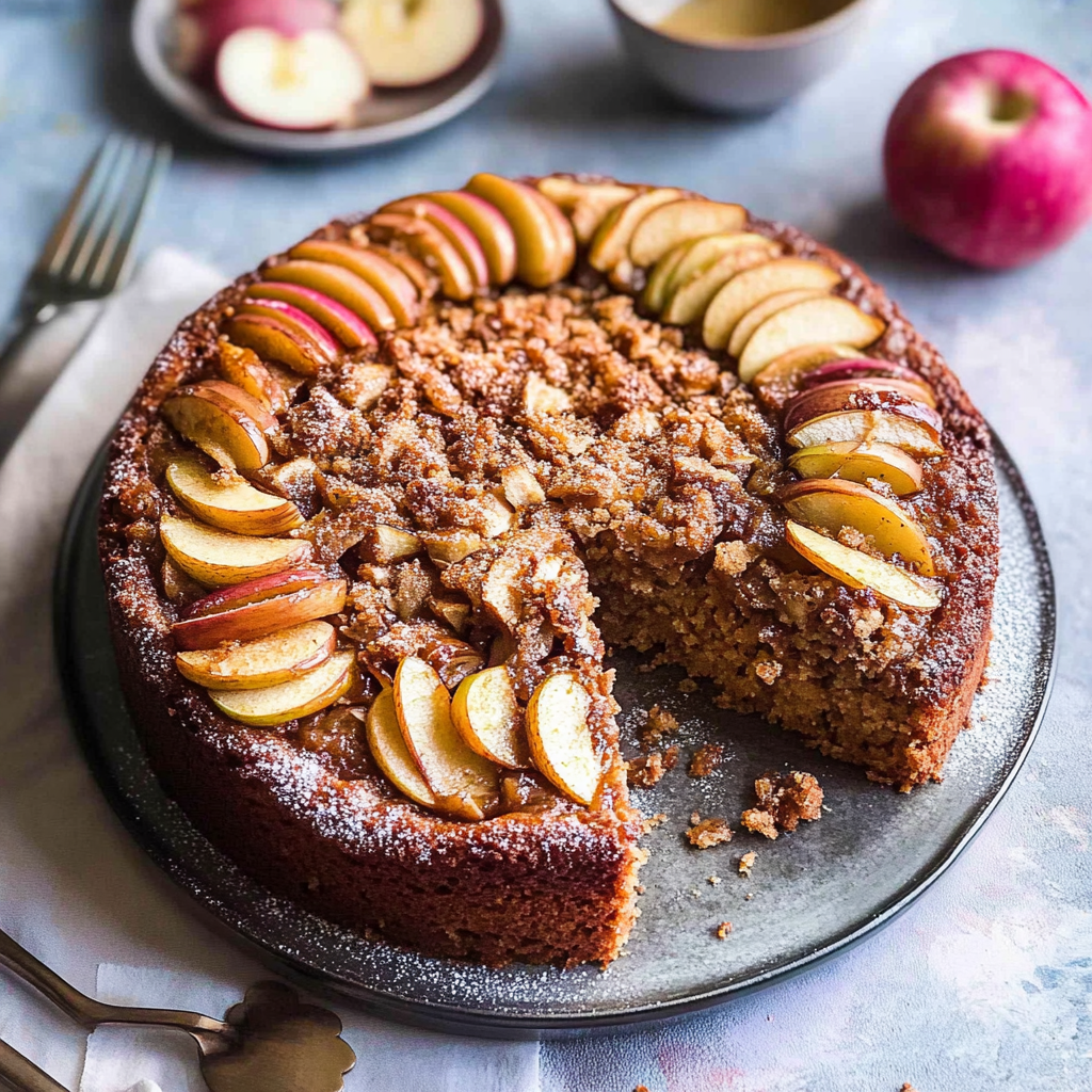 Recipe preparation for Vegan Apple Cake