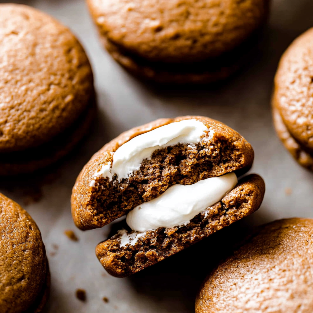 Recipe preparation for Gingerbread Whoopie Pies
