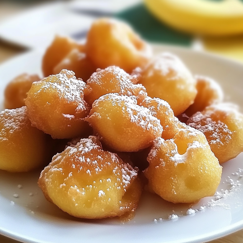 Recipe preparation for Funnel Cake Bites