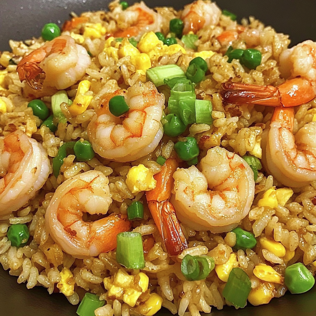 Recipe preparation for Shrimp Fried Rice