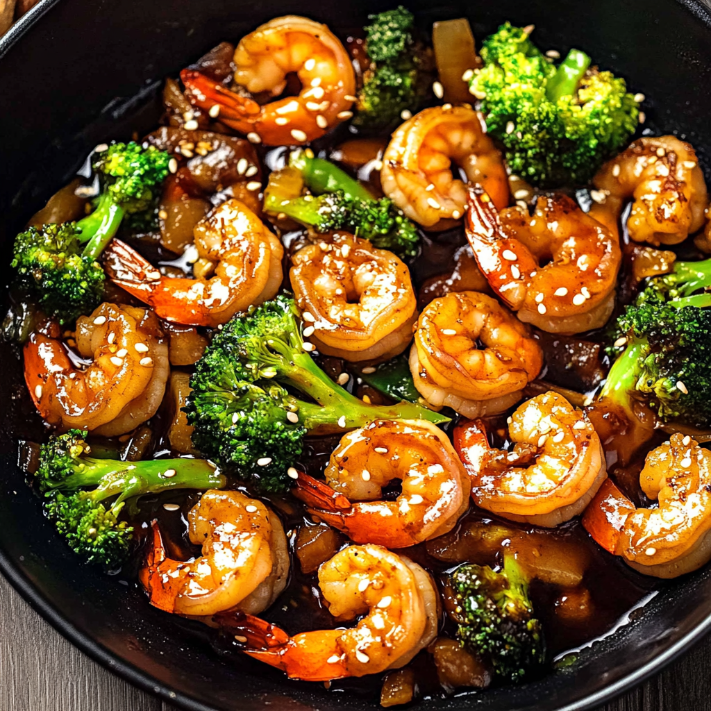 Recipe preparation for Teriyaki Shrimp Stir Fry
