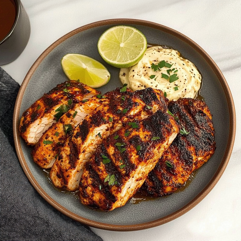Recipe preparation for Blackened Chicken