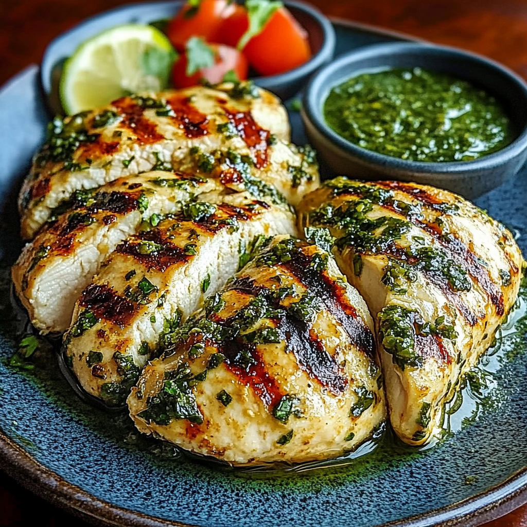Recipe preparation for Grilled Salsa Verde Chicken