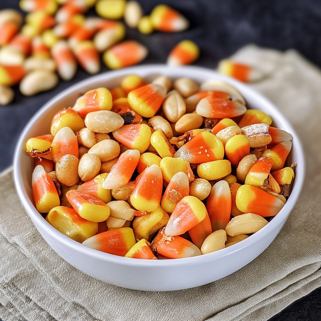 Recipe preparation for Candy Corn and Peanuts