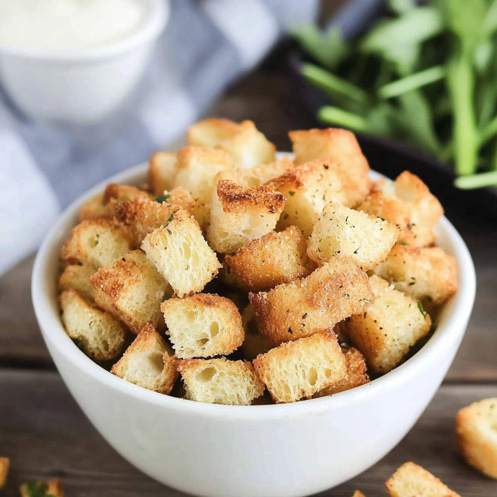 Recipe preparation for Homemade Croutons