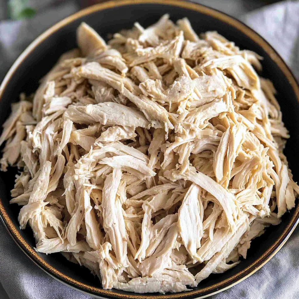 Recipe preparation for Shredded Chicken
