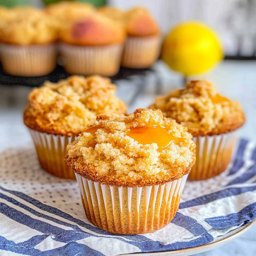 Recipe preparation for Peach Muffins