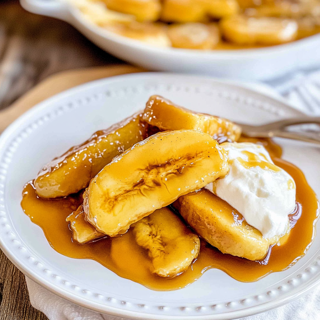Recipe preparation for Bananas Foster Recipe