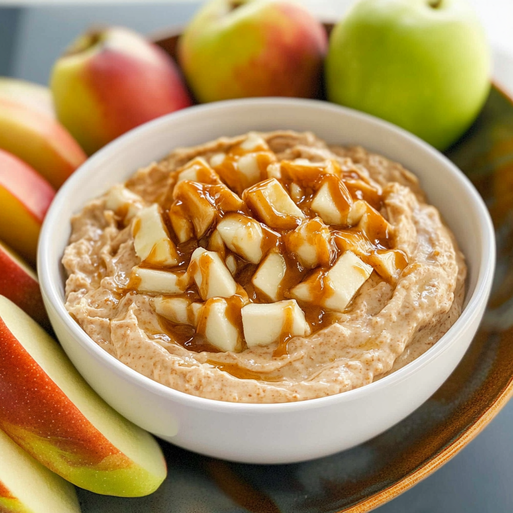 Recipe preparation for Toffee Apple Dip