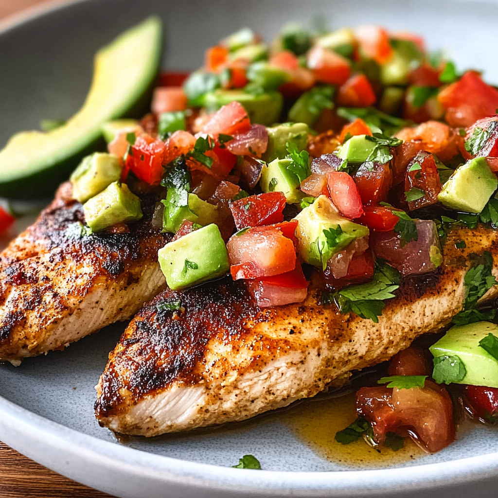 Recipe preparation for Fiesta Lime Chicken Avocado
