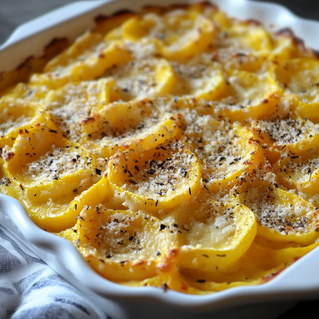 Recipe preparation for Yellow Squash Casserole Recipe