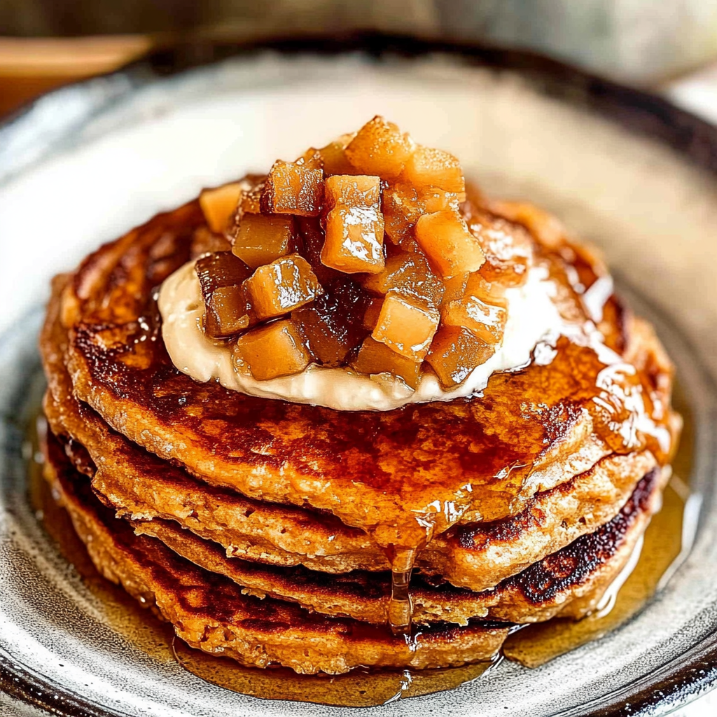 Recipe preparation for Sweet Potato Pancakes