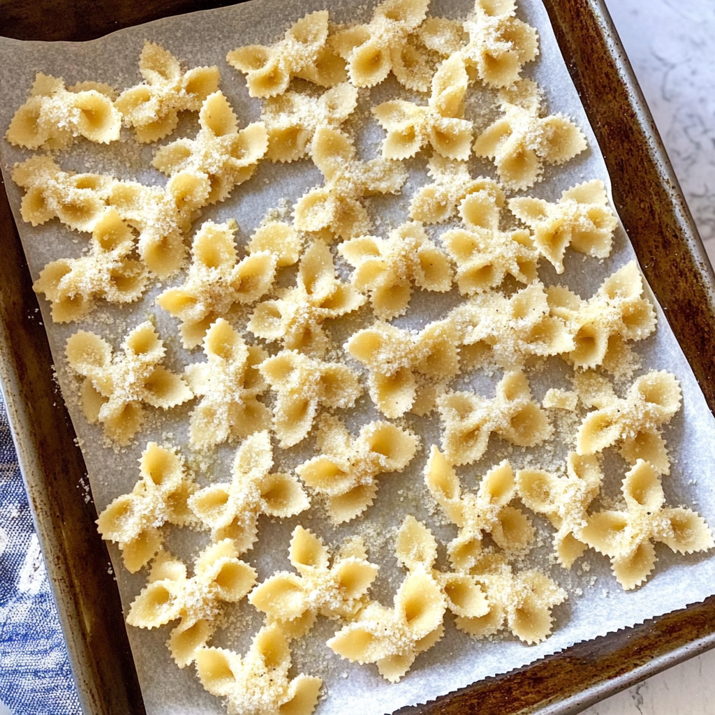 Recipe preparation for Pasta Chips