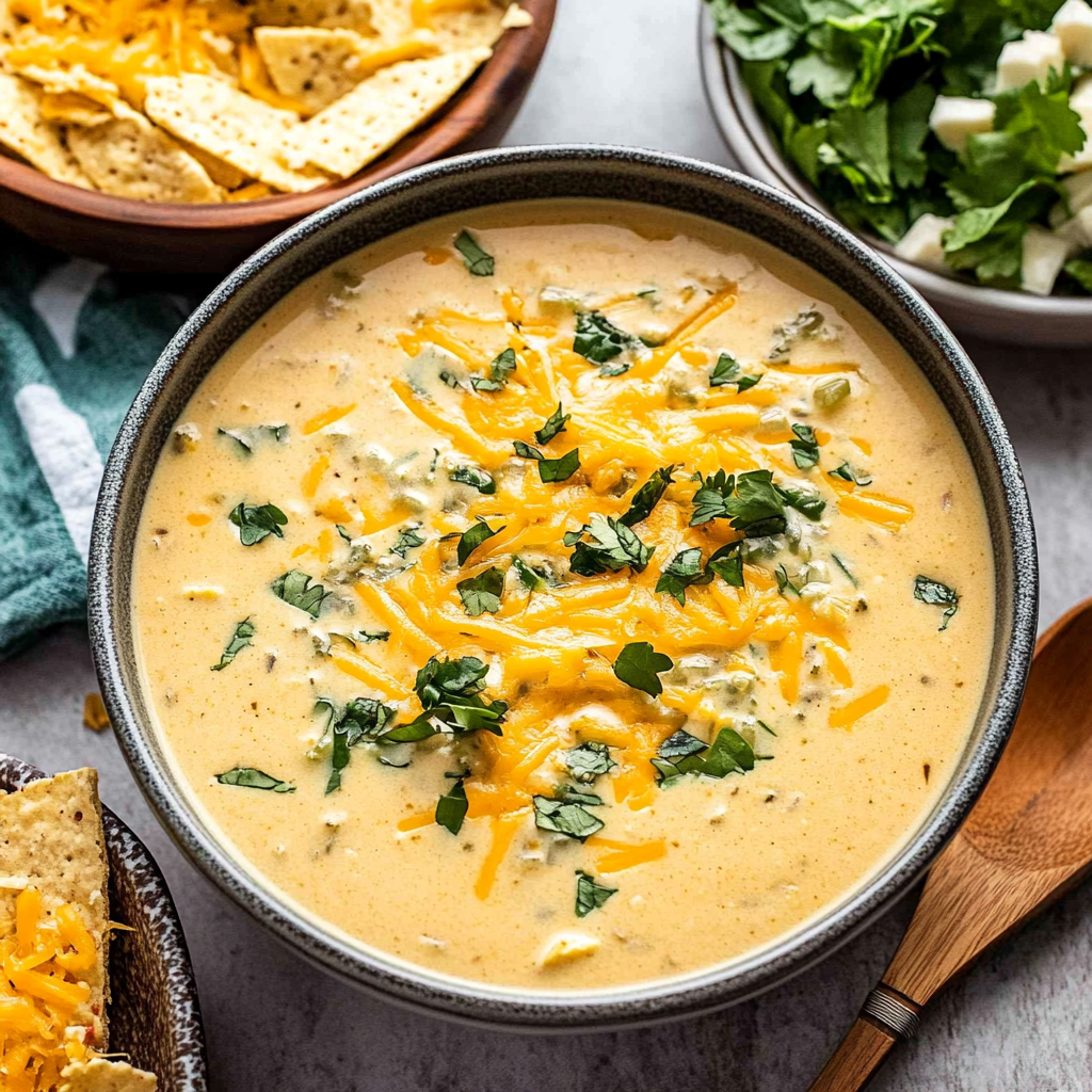Recipe preparation for Chili Relleno Soup