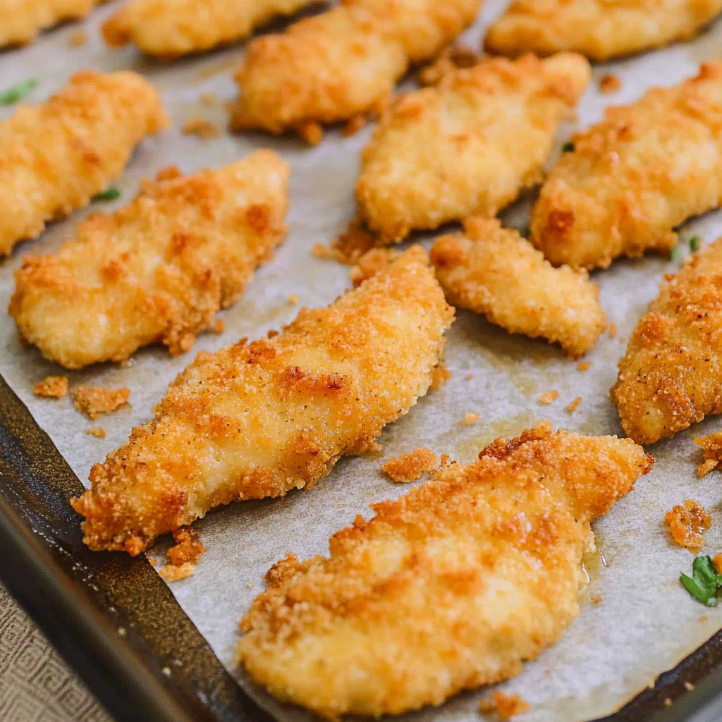 Recipe preparation for Ritz Chicken Tenders