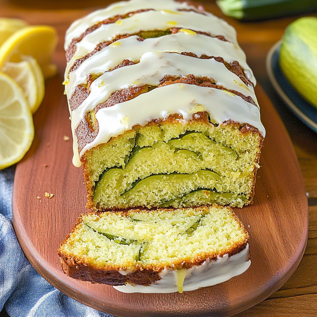 Recipe preparation for Lemon Zucchini Bread Recipe