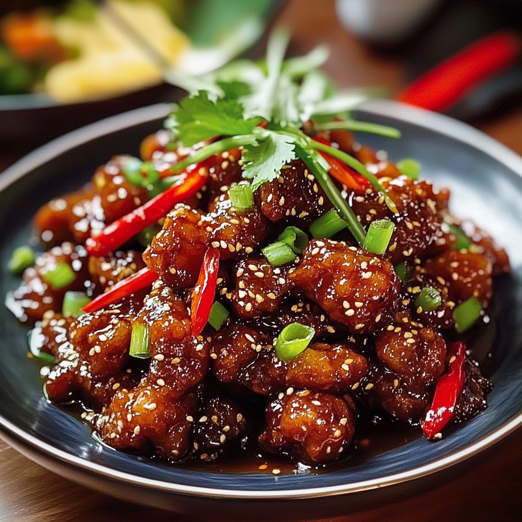 Recipe preparation for Crispy Chili Beef