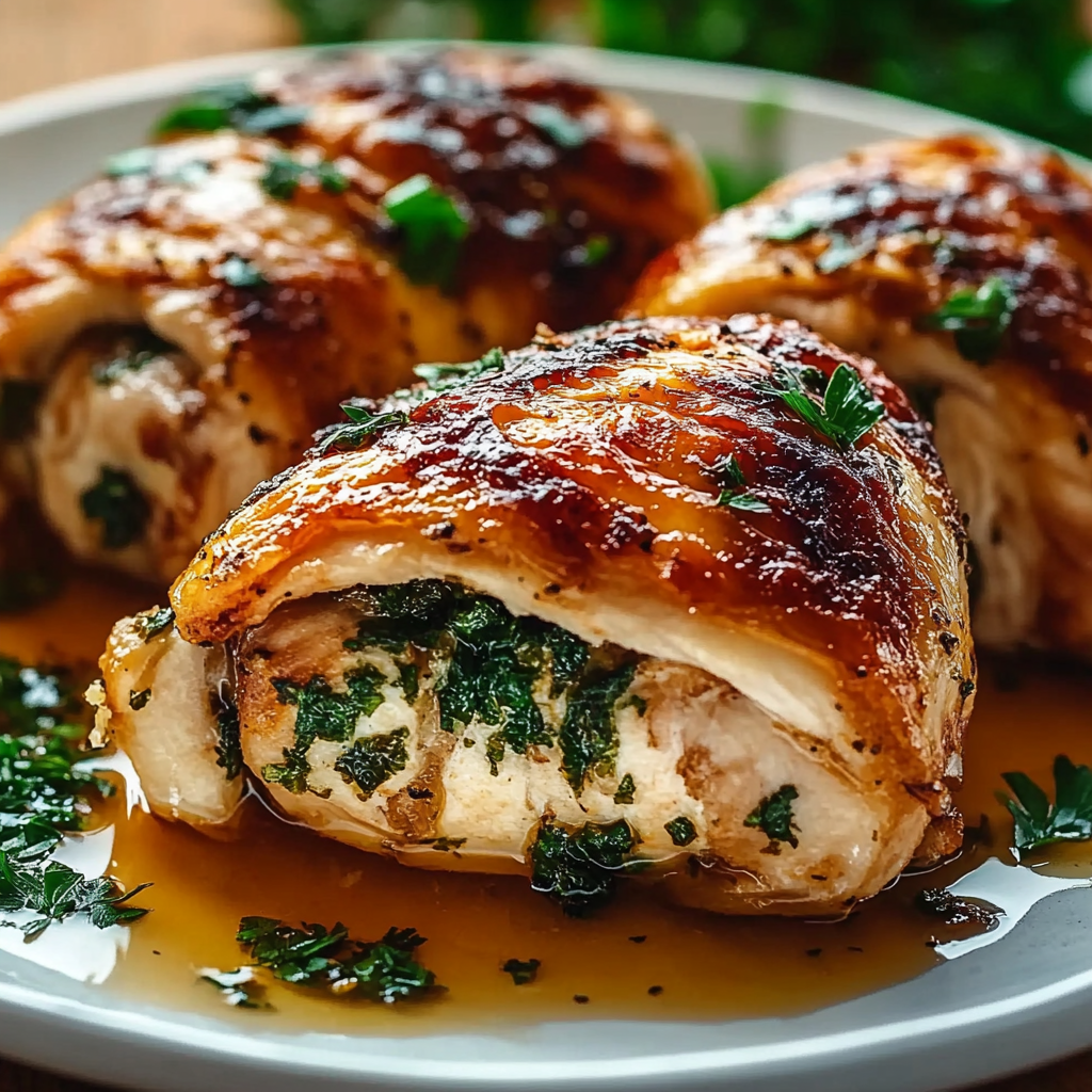 Recipe preparation for Stuffed Chicken