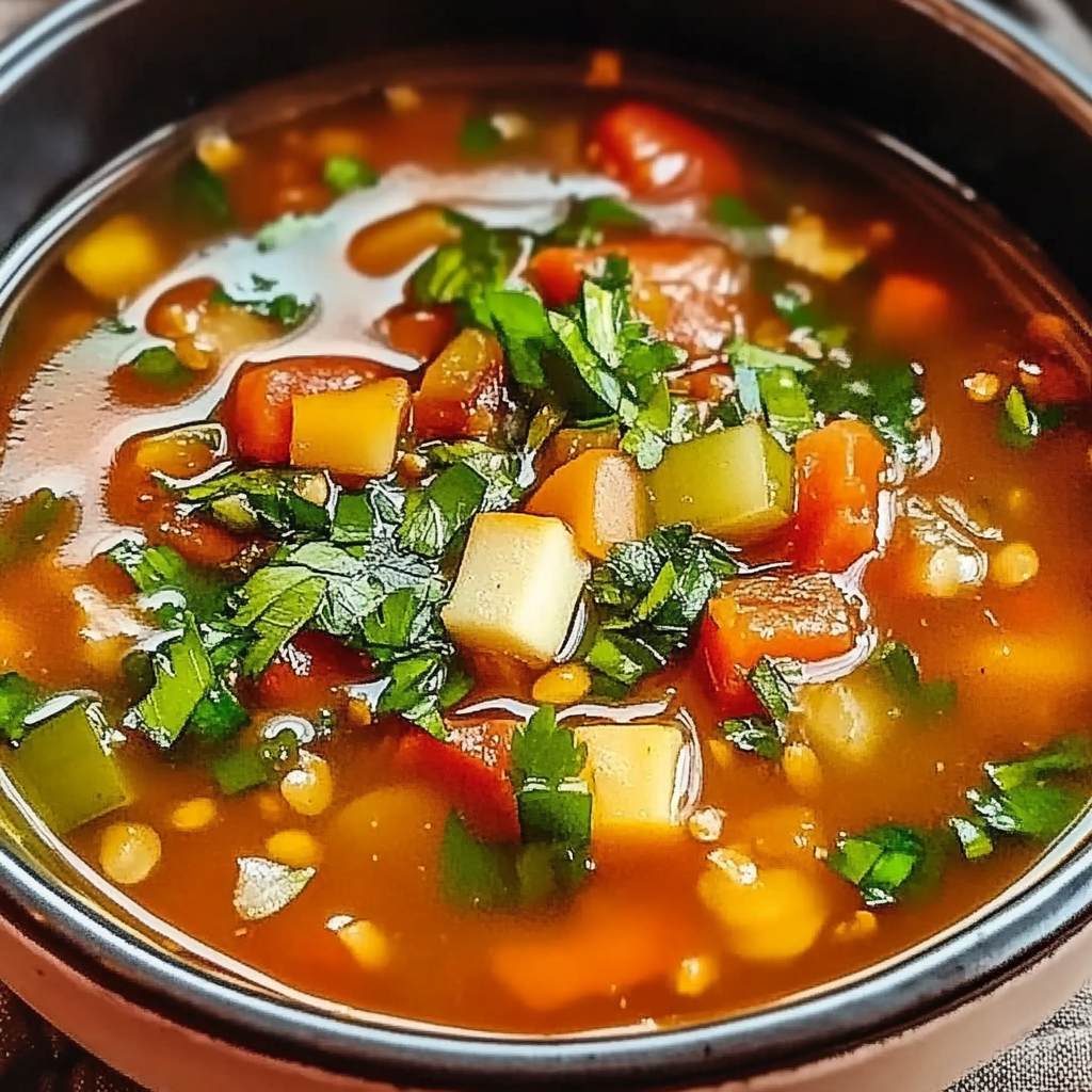 Recipe preparation for Nourishing High-Protein Vegetable Soup