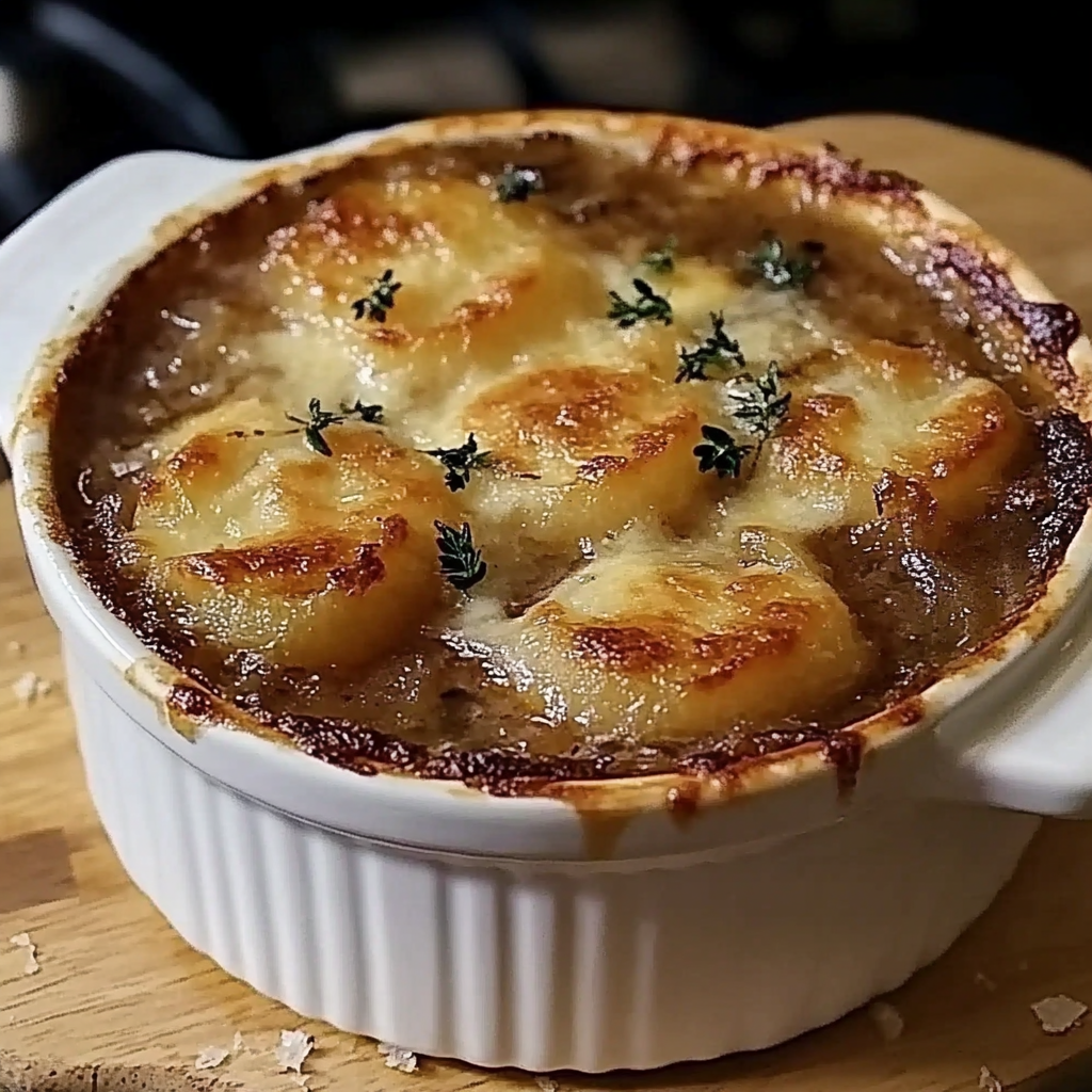 Recipe preparation for French Onion Soup