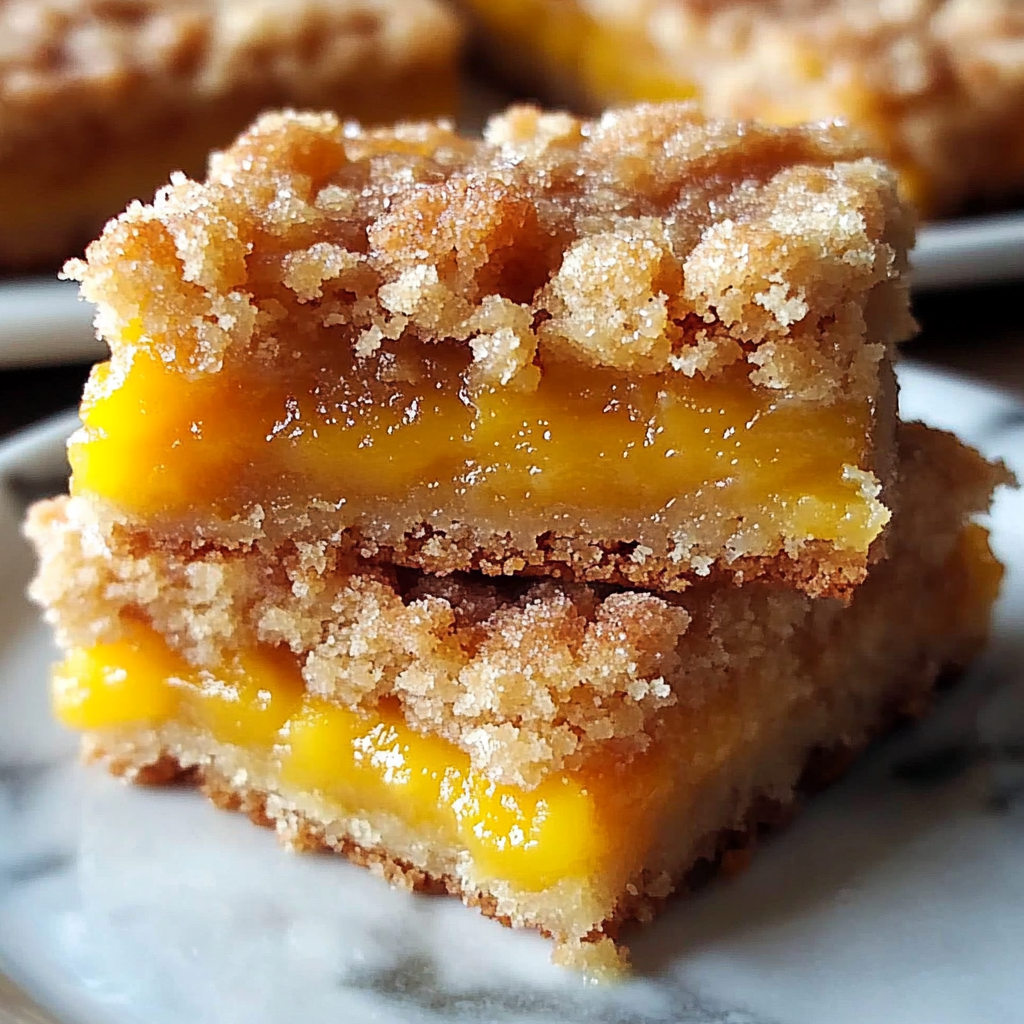 Recipe preparation for Heavenly Summer Peach Bars