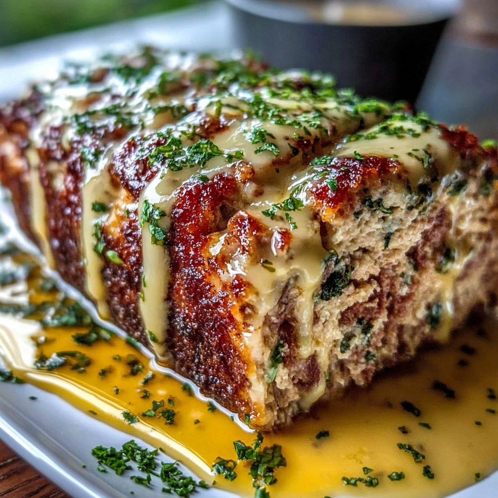 Recipe preparation for Garlic Parmesan Chicken Loaf