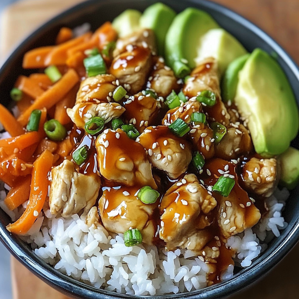 Recipe preparation for Teriyaki Chicken Rice Bowl